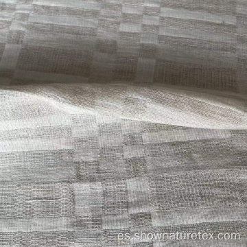 Tela de algodón de lino de color sólido de color sólido